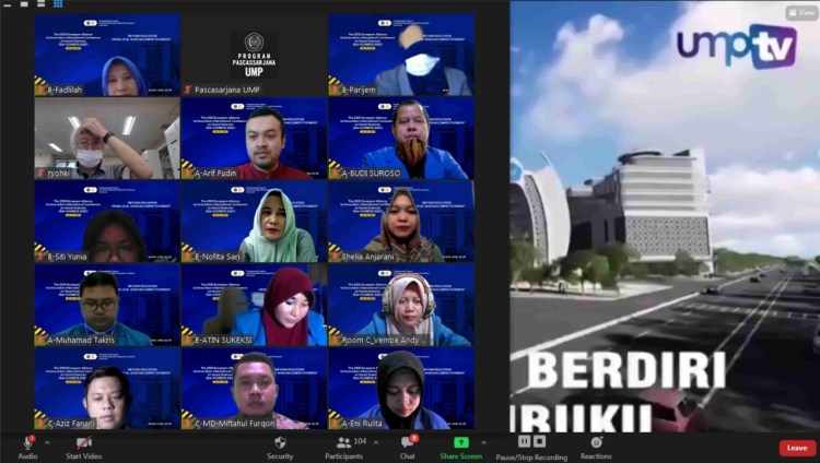 Himpun Ilmuwan dan Pakar, Program Pascasarjana UMP Gelar EAI- ICONESS 2021