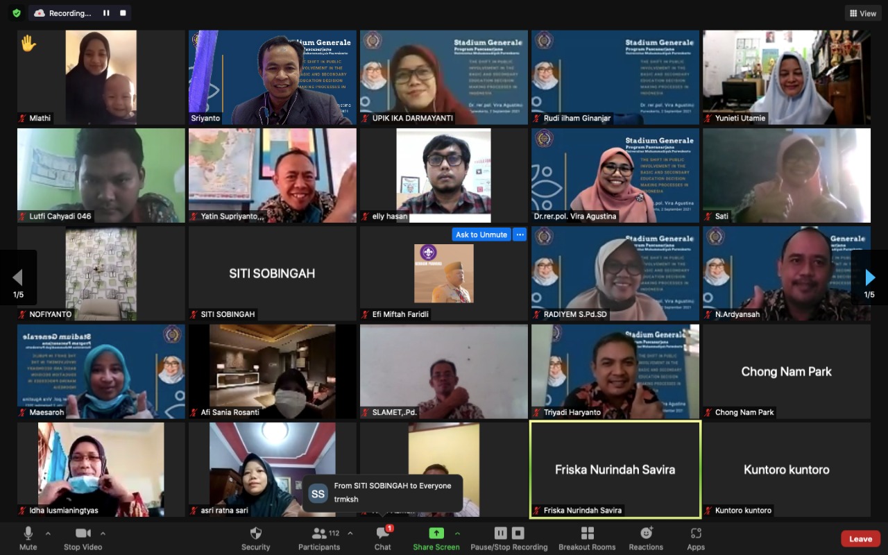 Kuliah Perdana Pascasarjana UMP, Hadirkan Kemendikbud