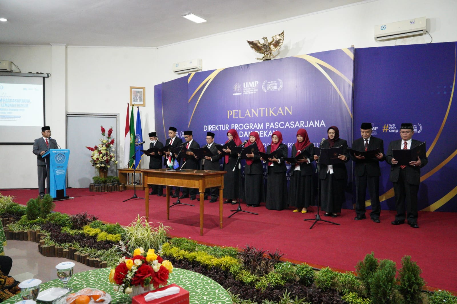 Rektor UMP Lantik Direktur Pascasarjana, Dekan, dan Ketua Lembaga Hukum Masa Jabatan 2023-2027